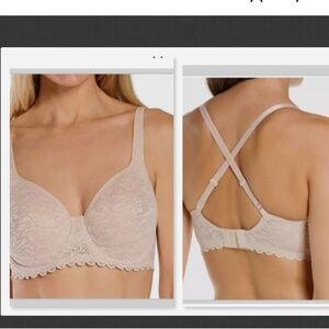 NEW Wacoal Soft Sense Underwire Bra 851334 Beige Convertible Size 40D #S23